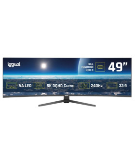 iggual Monitor 49" 5K DQHD 1ms 240Hz MM AA Curvo