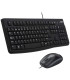 Logitech MK120 Teclado + Ratón óptico 1000dpi USB
