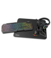 KROM KENTA PC Combo Gaming 4 en 1 RGB Negro