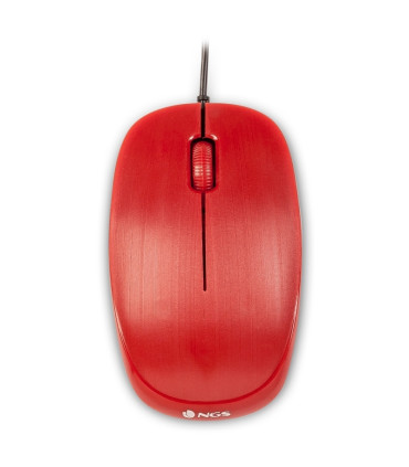 NGS Raton óptico Redflame 1000 Dpi Rojo