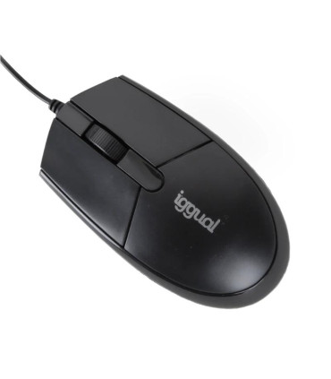 iggual Ratón óptico COM-BASIC3-800DPI negro