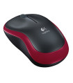 Logitech Ratón Inalámbrico M185 Rojo