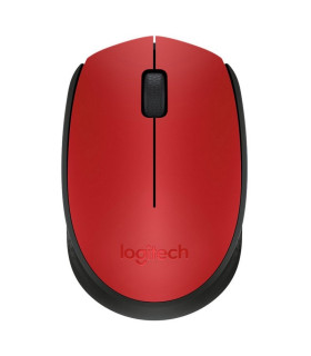 Logitech M171 Ratón Inalámbrico 1000 dpi Neg/Rojo