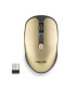NGS Raton Inalambrico Recargable Silencioso Dorado