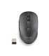 NGS Raton Inalambrico Recargable Silencioso Negro