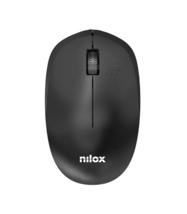 Nilox Ratón Wireless, 1000 DPI, 3 botones, Negro