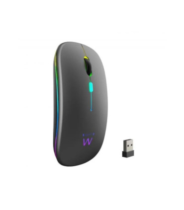EWENT Ratón Inalámbrico Recarg. Dual BT/WIFI, RGB
