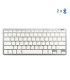 iggual Teclado Bluetooth Slim TKL-BT plata 2 canal