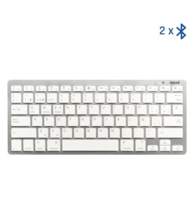 iggual Teclado Bluetooth Slim TKL-BT plata 2 canal