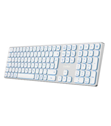 Coolbox Teclado Inal.Retroil. MOONLIGHT B431 Blanc