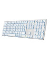 Coolbox Teclado Inal.Retroil. MOONLIGHT B431 Blanc