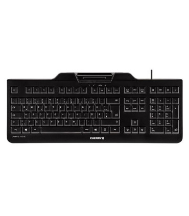 Cherry Teclado+lector chip integrado (DNIe) Negro