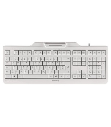 Cherry Teclado+Lector Chip Integrado (DNIe) Blanco