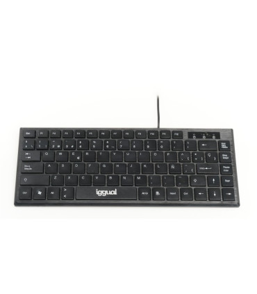 iggual Teclado USB compacto TKL Slim TKL-USB negro