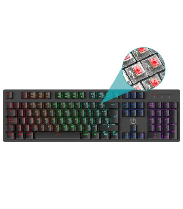 HIDITEC Teclado Gaming GK400 mecanico