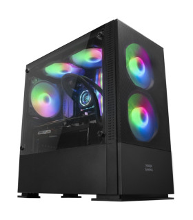 Mars Gaming Caja MCZ PREMIUM M-ATX 2X FRGB Negra