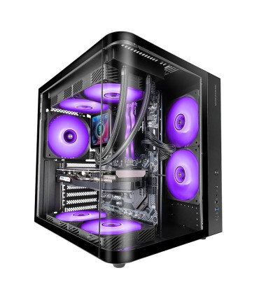MARS GAMING Semitorre ATX MCCURV negra