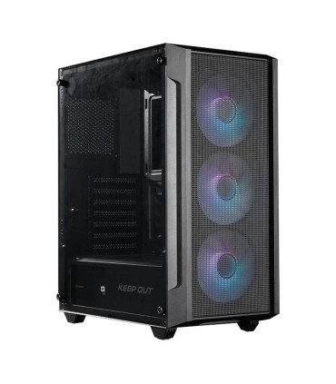 Keep Out Caja M-Atx KO XC-200 RGB USB3 Black Glass