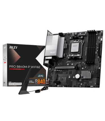 MSI Placa Base PRO B840M-P WIFI6E DDR5 mATX