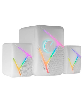 Mars Gaming Altavoces MS-H21 2.1 35W RGB Blanco