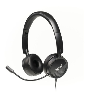 iggual Auriculares con micro Dual Tech USB/3,5 mm