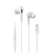 Celly Auriculares cable Usb-C Blanco