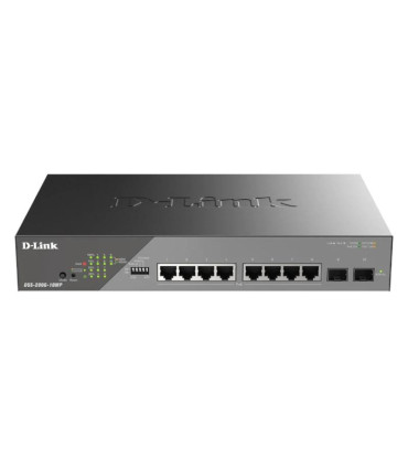 D-Link DSS-200G-10MP Switch 8xGbE PoE 2xSFP LR