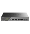 D-Link DSS-200G-10MP Switch 8xGbE PoE 2xSFP LR