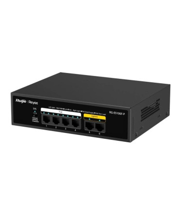Reyee 6-Port 100Mbps, 4 of the ports support PoE/P