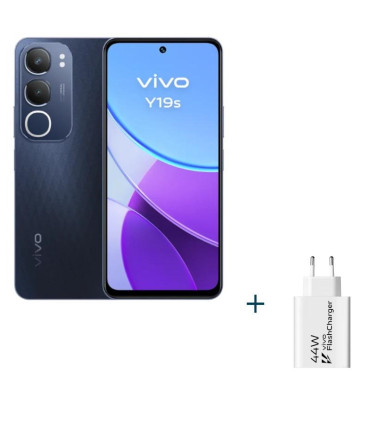 VIVO Y19s 6.68" 6Gb(+6Gb)128Gb Black+ Cargador 44W