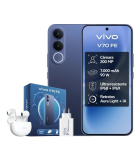 VIVO V70 FE 8Gb 256Gb Bundle Ch90w+ Buds3 Blue