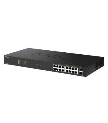 D-Link DGS-1018P/E Switch 16xGbE PoE+ 2xSFP