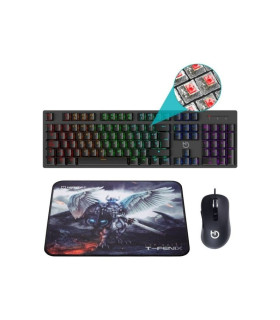 Hiditec Combo Gaming GK400 Tecl+Rat+Alfombrilla