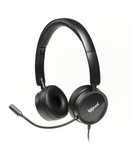 iggual Auriculares con micro Dual Tech USB/3,5 mm