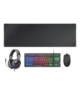 MARS GAMING Combo Gaming MCP-RGB3 4EN1 Negro