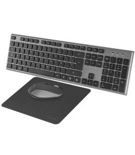 Tacens 3EN1 Teclado+Ratón+Alfom Inalámbrico Negro