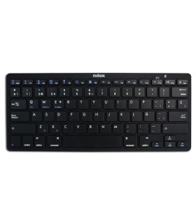 Nilox Teclado NXKB01B Bluetooh, Negro