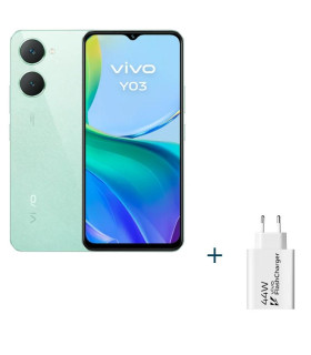 VIVO Y03 6.56" 4Gb(+4) 128Gb Green + Cargador 44W