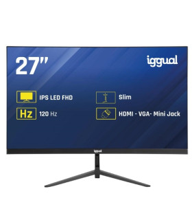 iggual Monitor 27" IPS 1ms FHD 120Hz VGA HDMI Slim