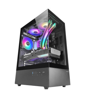 MARS GAMING Caja ATX Ventis FRGB Silence Negro