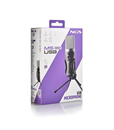 NGS Micrófono PC Usb con soporte tripode