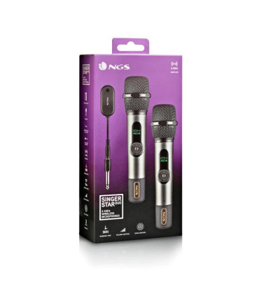 NGS Micrófonos inalámbricos Vocales Pack 2
