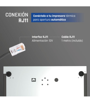 iggual Cajón Portamonedas IRON-30 42cm 5+5 negro