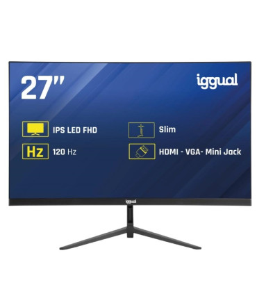 iggual Monitor 27" IPS 1ms FHD 120Hz VGA HDMI Slim