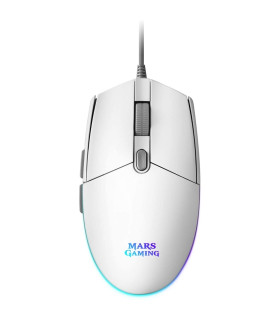 Mars Gaming Ratón MMG 3200dpi RGB FLOW Blanco