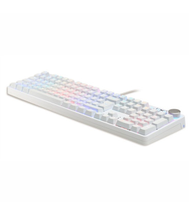 iggual Teclado gaming mecánico PEARL RGB blanco