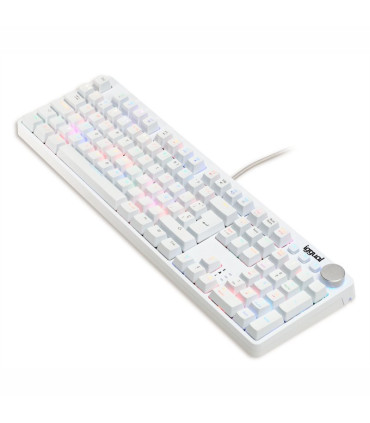 iggual Teclado gaming mecánico PEARL RGB blanco