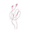 NGS Auricular Rosa Estéreo Cable JACK 3.5 Mm