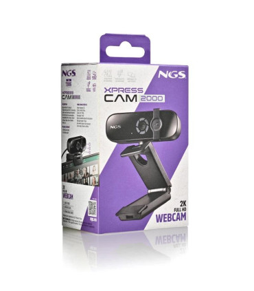 NGS Webcam PC full 2K (2560X1440) Usb 2.0