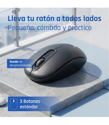 iggual Ratón inalámbrico WOM-STANDARD-3D 1000DPI